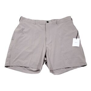 Onia All Purpose Stretch Shorts Men's 2XL XXL Beige Swim Trunks 6” Inseam